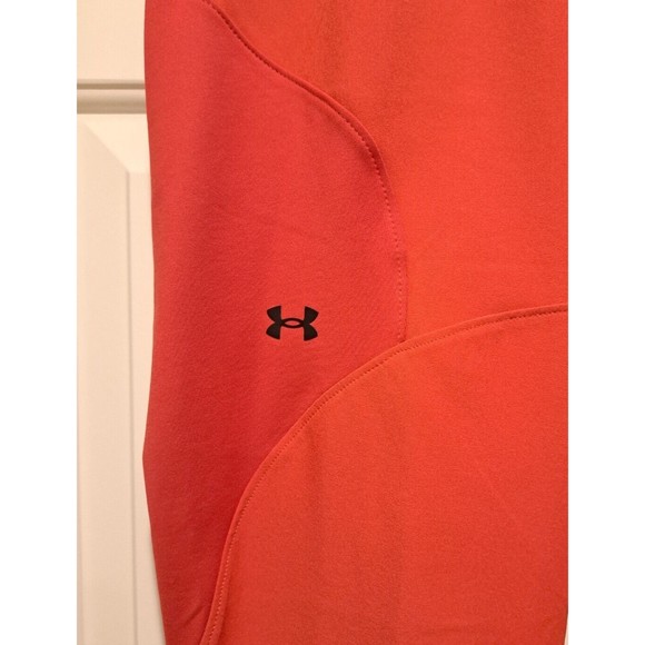 NWT Under Armour Joggers Women's Red Track Pants Pockets Loose Size Small New - Picture 3 of 7